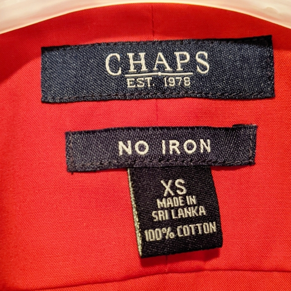 CHAPS No Iron Button Down Shirt - Picture 5 of 7